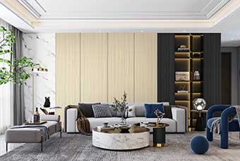 厦门轻奢风格-客厅