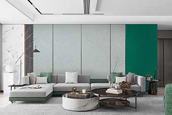 厦门轻奢风格-客厅